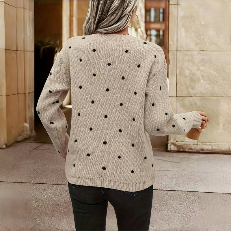 Carolina™ | Pull en Tricot à Pois
