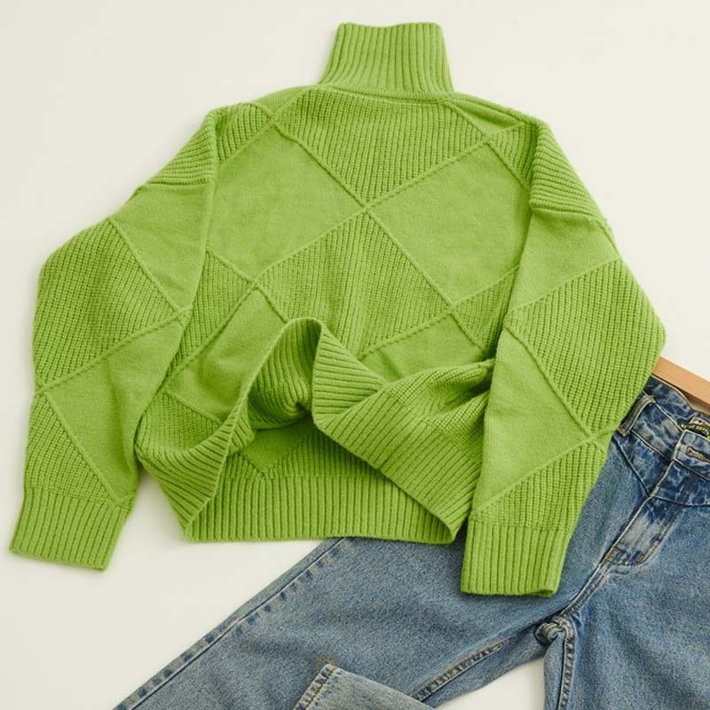 Elena™ | Pull en maille à col montant