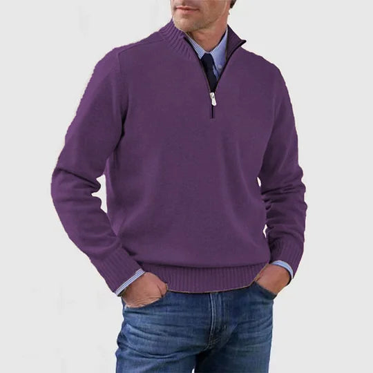 Howard™ | Pull raffiné avec demi-zip