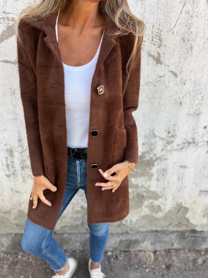 Elodie - Manteau Élégant avec Revers