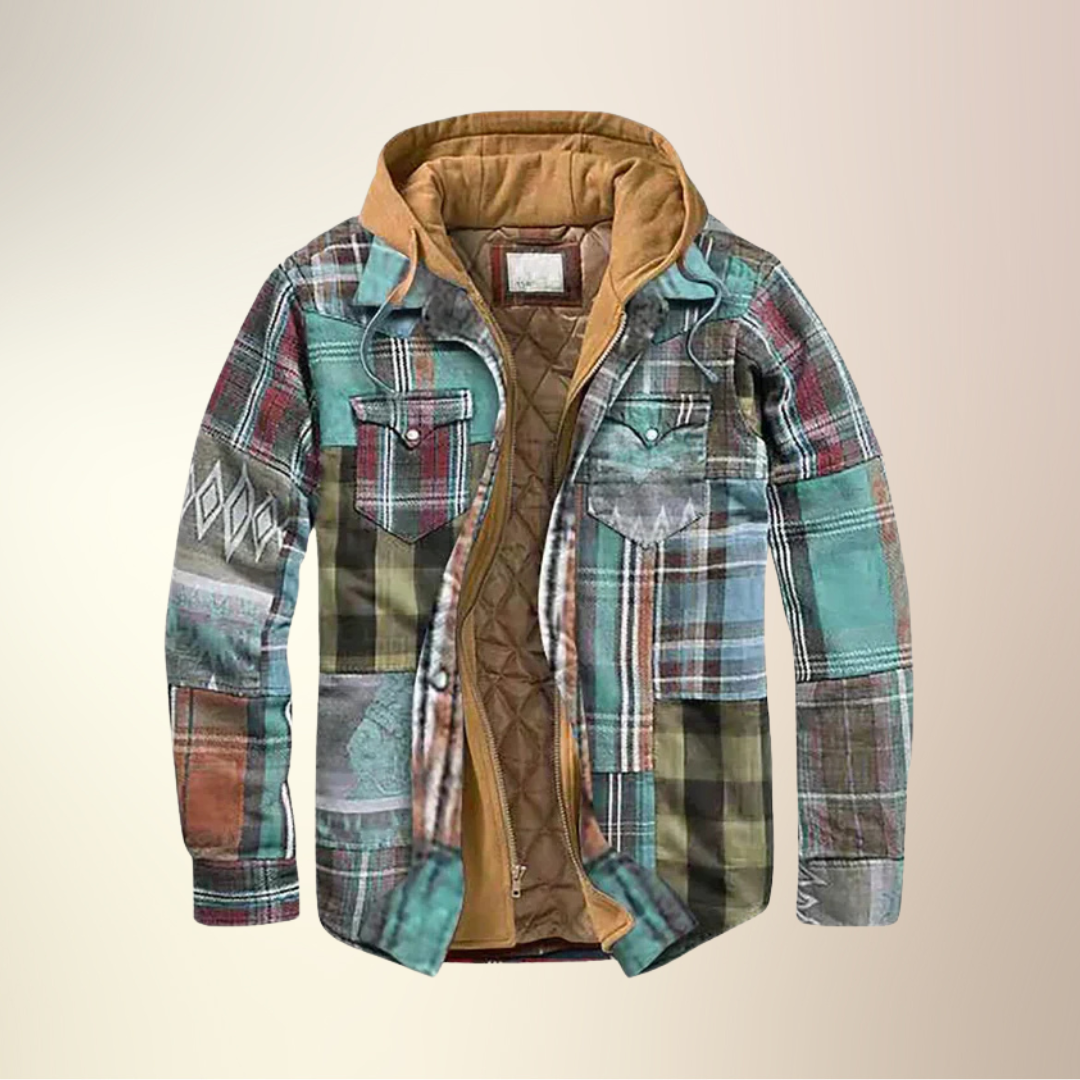 Savrani™ | Veste patchwork à carreaux