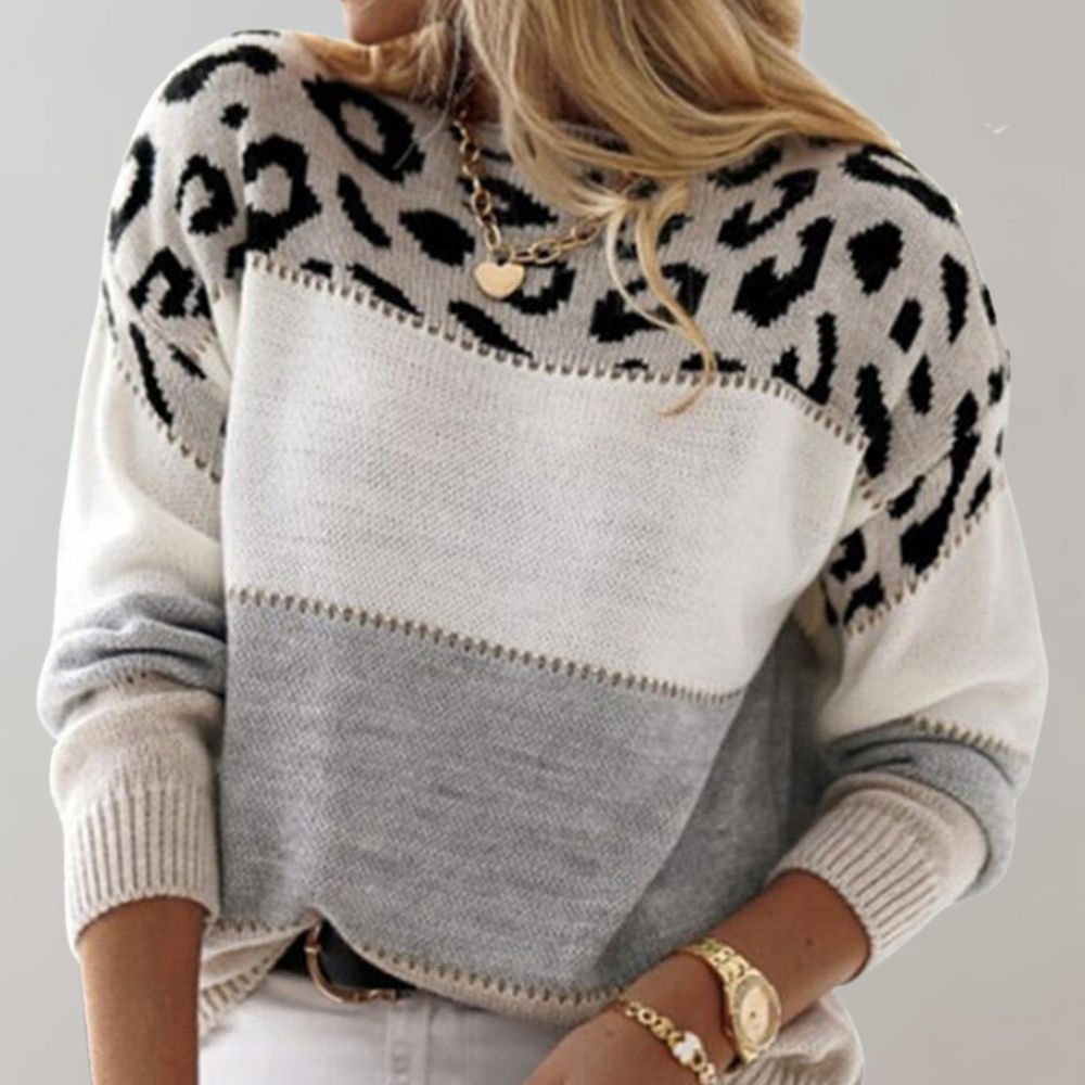 Julieta™ | Pull décontracté avec imprimé léopard