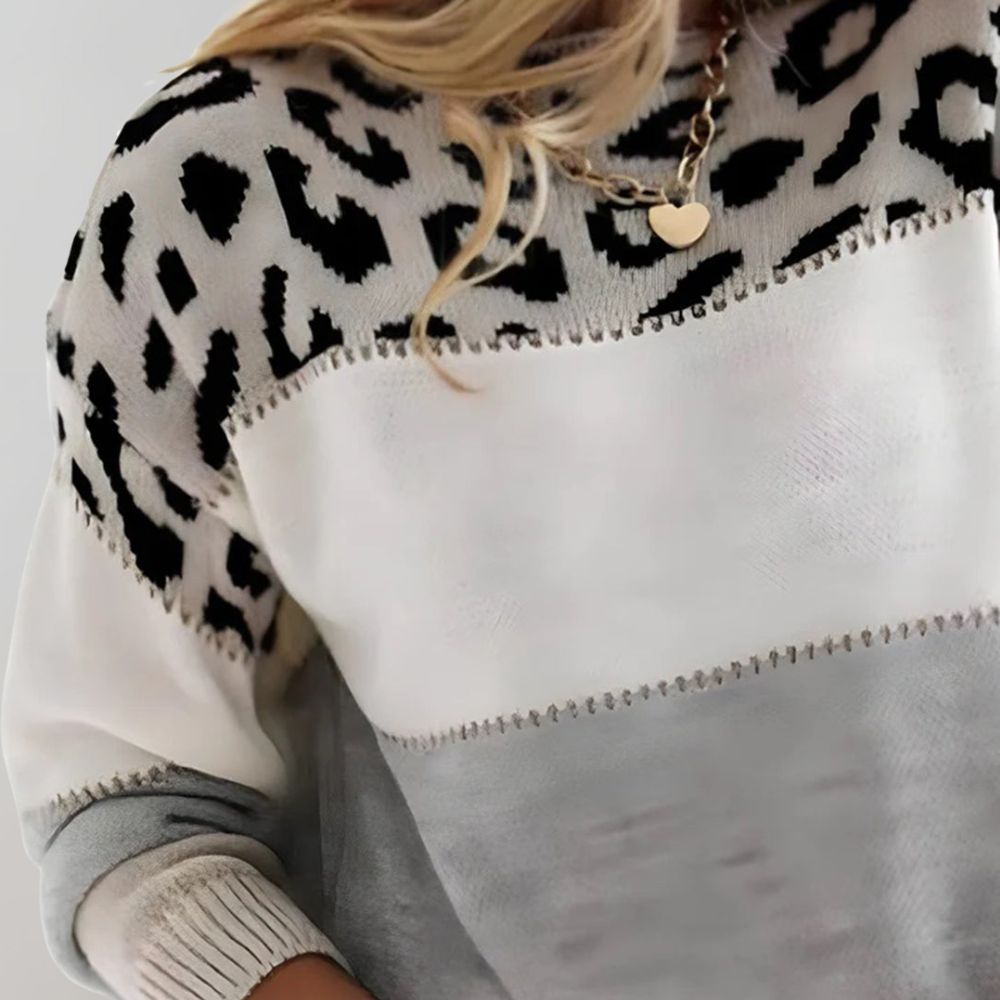 Julieta™ | Pull décontracté avec imprimé léopard