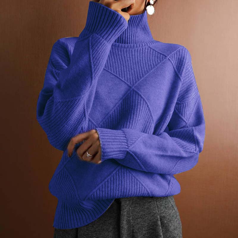 Elena™ | Pull en maille à col montant