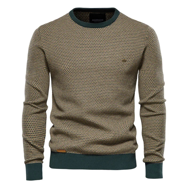 MIRAVO | Pull homme à motif à carreaux