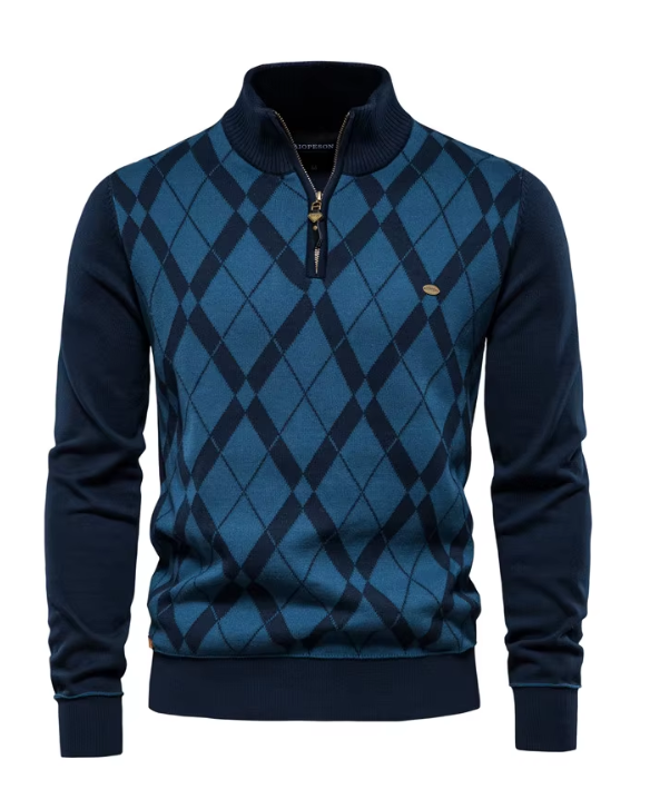 MIRAVO | Pull Homme avec Demi-Zip