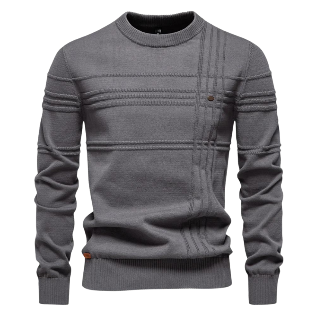 MIRAVO | Pull élégant pour homme avec design à carreaux