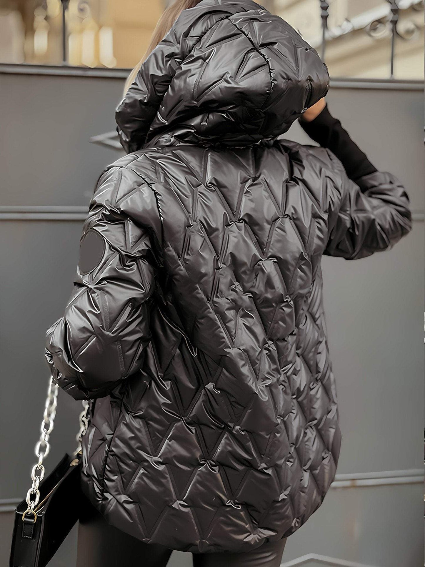 Christina - Veste à capuche en patchwork