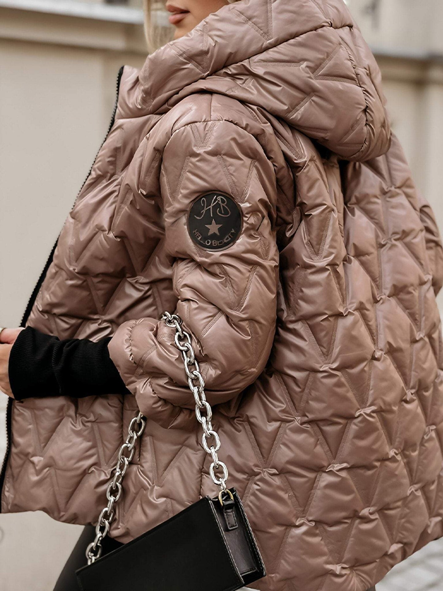 Christina - Veste à capuche en patchwork