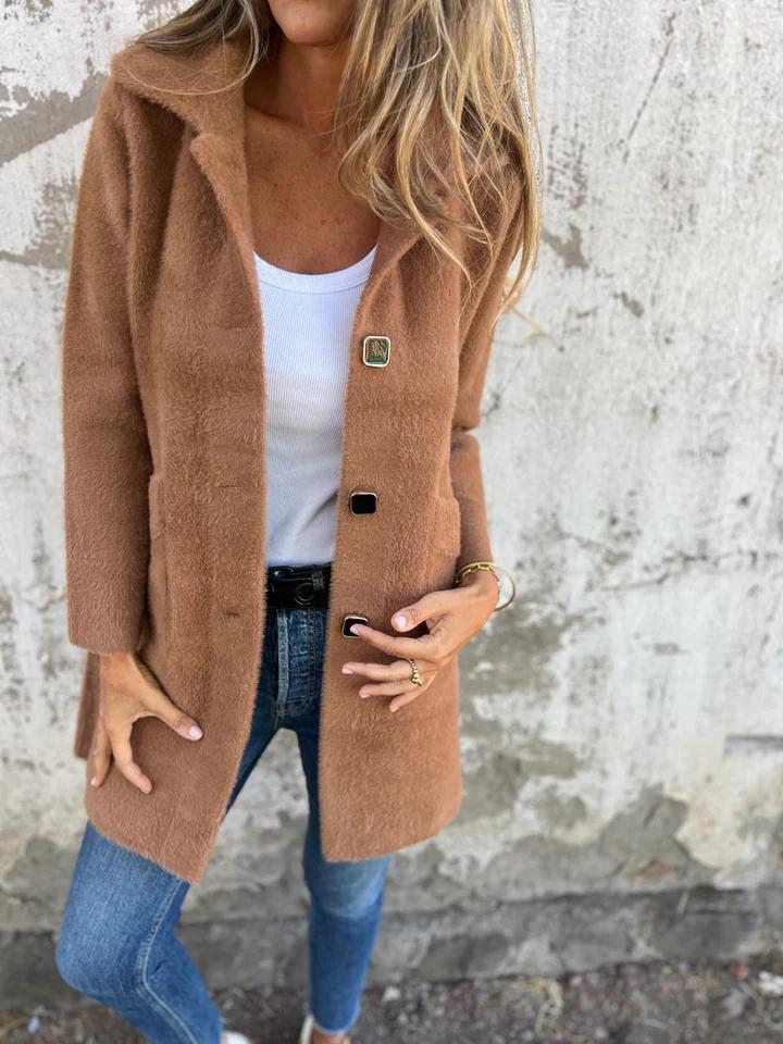 Elodie - Manteau Élégant avec Revers