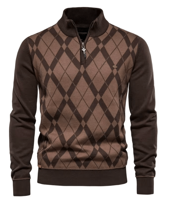 Sander | Pull pour homme à demi-zip
