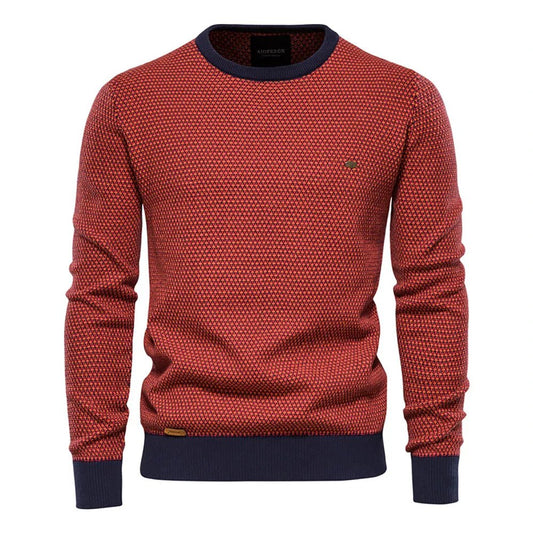 Julius | Pull pour homme avec motif en losanges