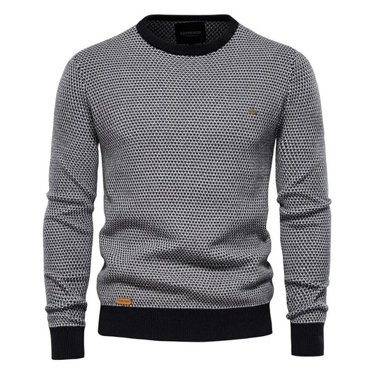 Julius | Pull pour homme avec motif en losanges