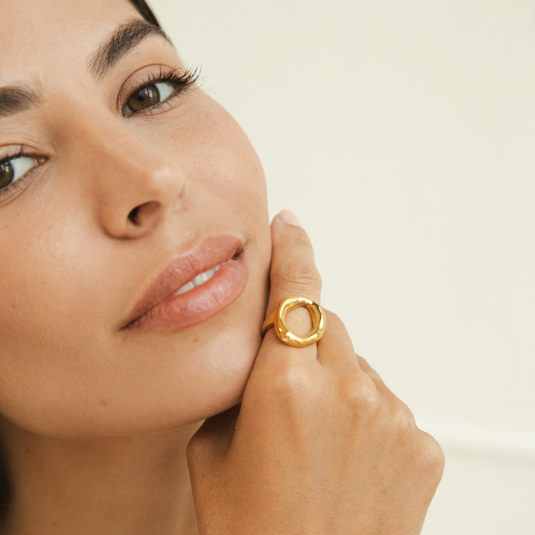 Bague Vina en or fondu