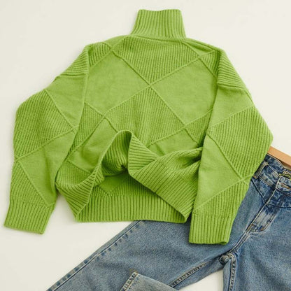 Elena™ | Pull en maille à col montant