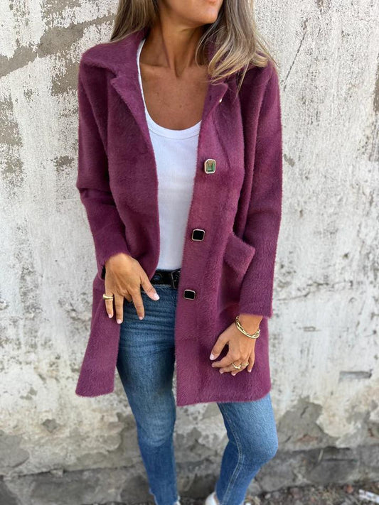Elodie - Manteau Élégant avec Revers