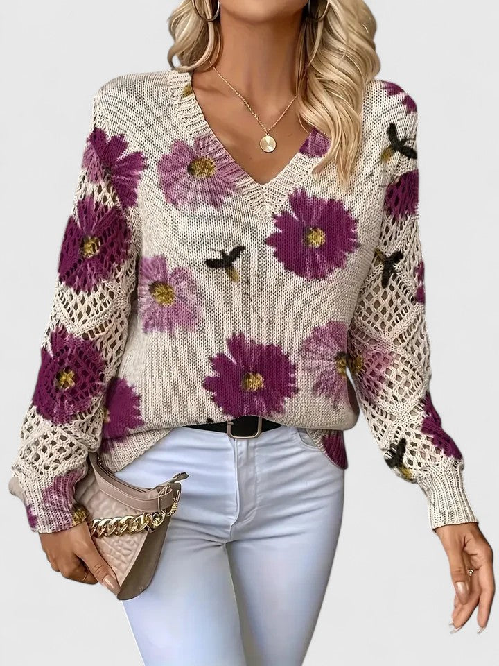 Antonia™ | Pull élégant avec imprimé floral
