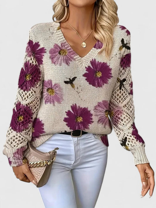 Antonia™ | Pull élégant avec imprimé floral