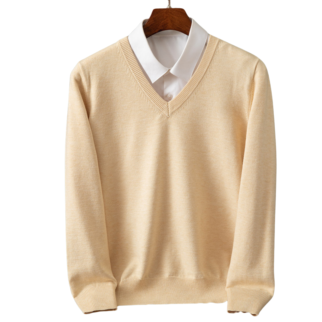 Bexford | Pull V-Neck en Pur pour Hommes