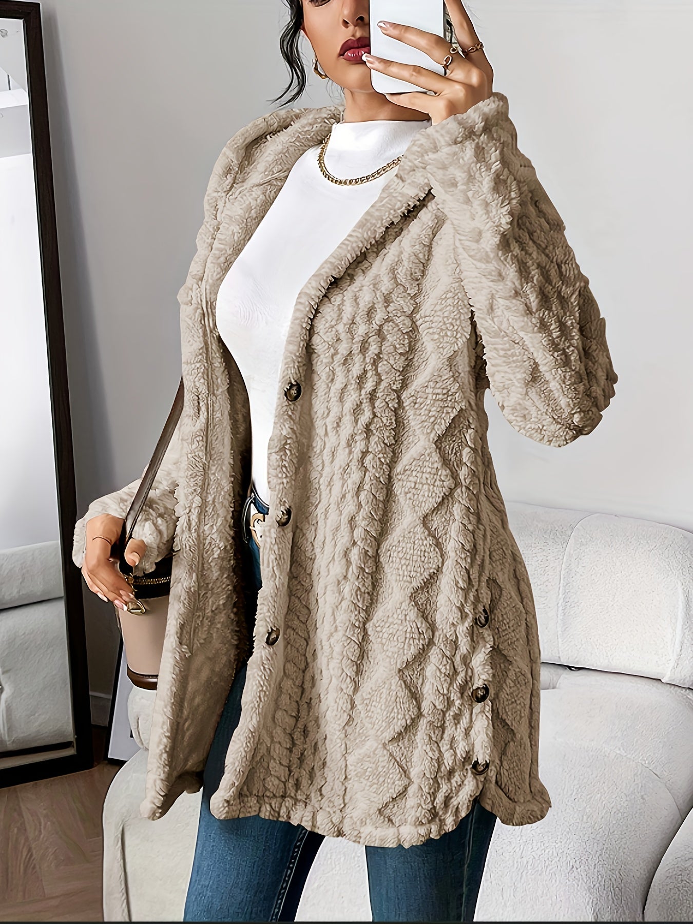 Amalia™ | Cardigan douillet avec capuche