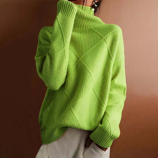 Elena™ | Pull en maille à col montant