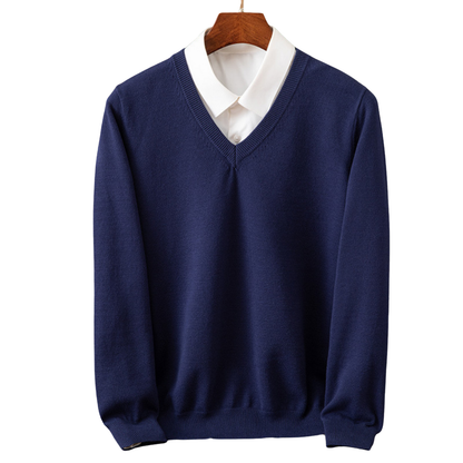 Bexford | Pull V-Neck en Pur pour Hommes