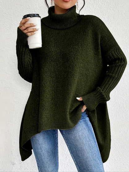 Adela™ | Pull long à col montant