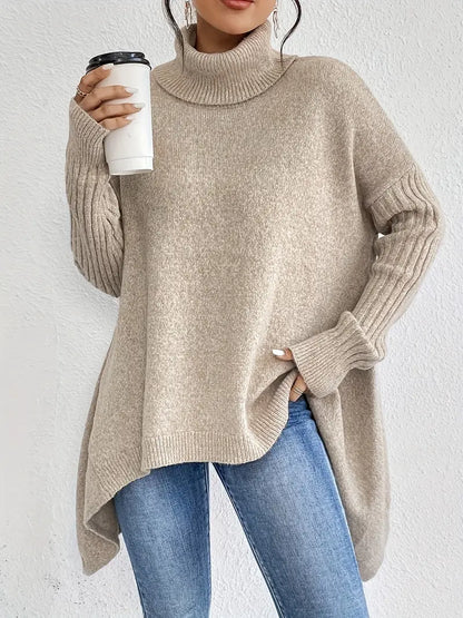 Adela™ | Pull long à col montant