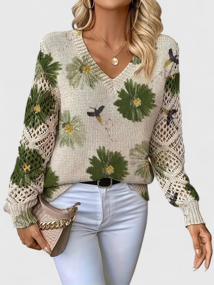 Antonia™ | Pull élégant avec imprimé floral
