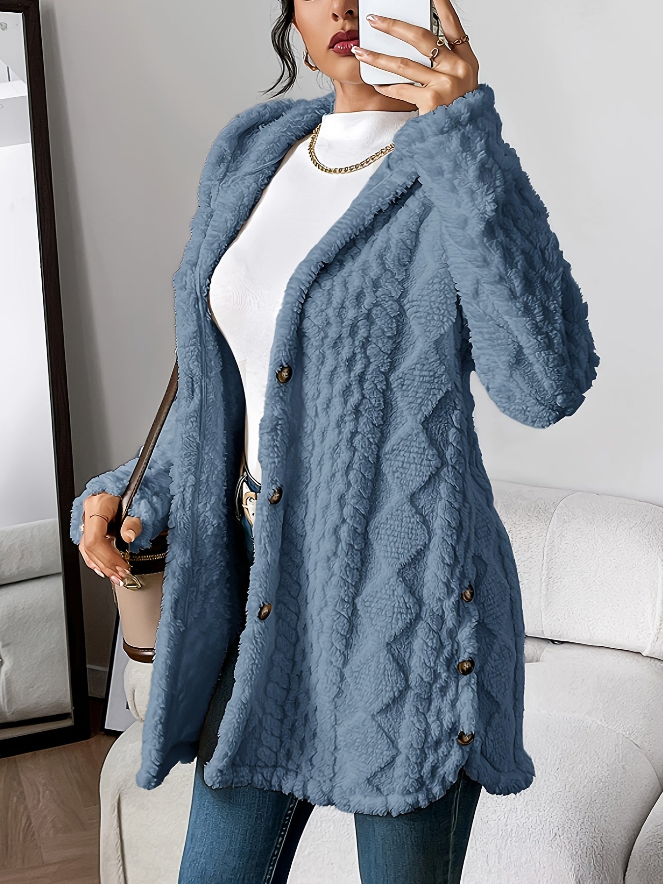 Amalia™ | Cardigan douillet avec capuche