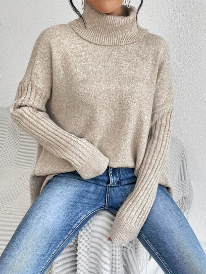 Adela™ | Pull long à col montant