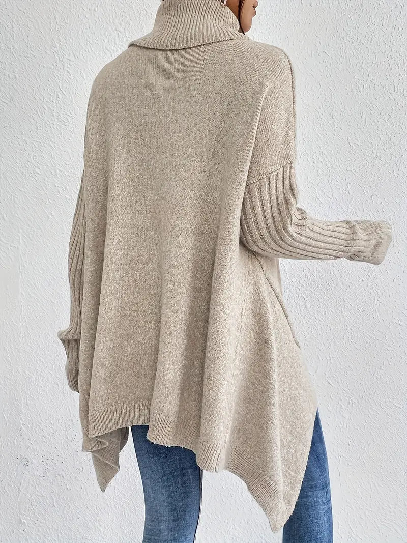 Adela™ | Pull long à col montant