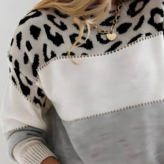 Julieta™ | Pull décontracté avec imprimé léopard