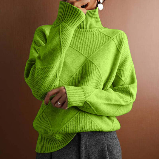Elena™ | Pull en maille à col montant