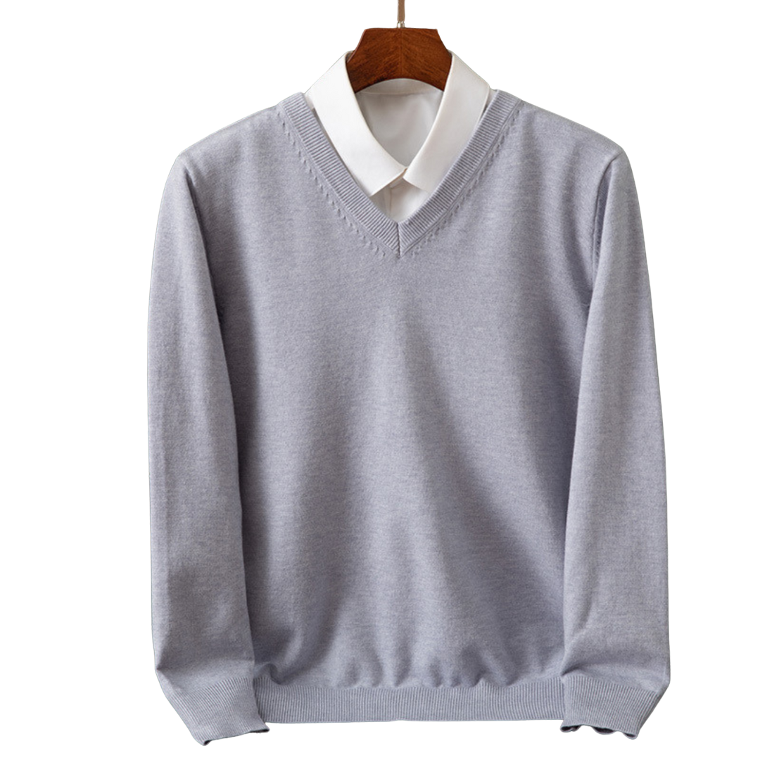 Bexford | Pull V-Neck en Pur pour Hommes