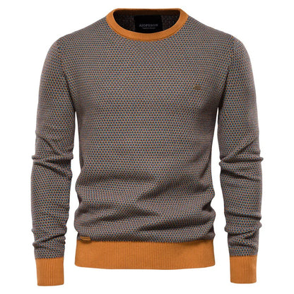 MIRAVO | Pull homme à motif à carreaux