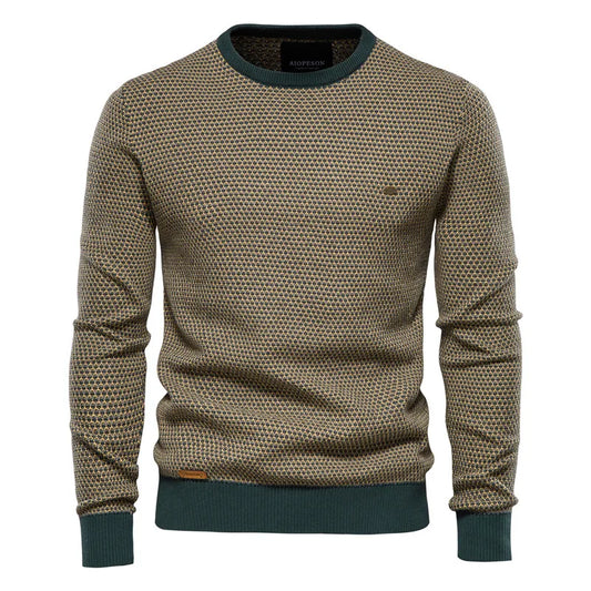 MIRAVO | Pull homme à motif à carreaux