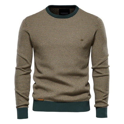 MIRAVO | Pull homme à motif à carreaux