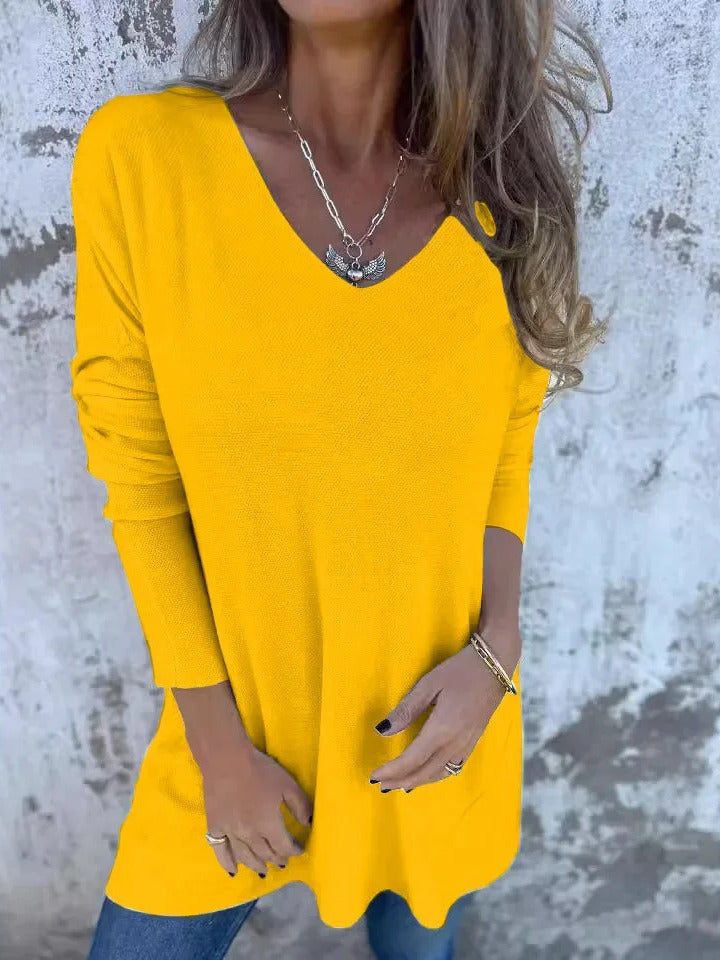 Juana™ | Tunique en tricot décontractée à col en V