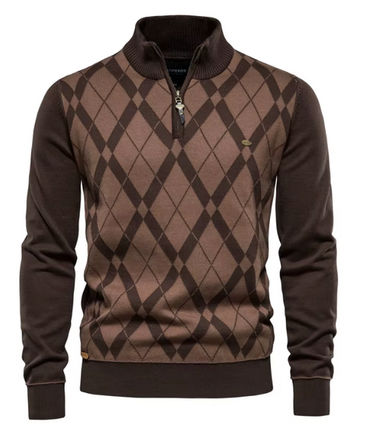 MIRAVO | Pull Homme avec Demi-Zip