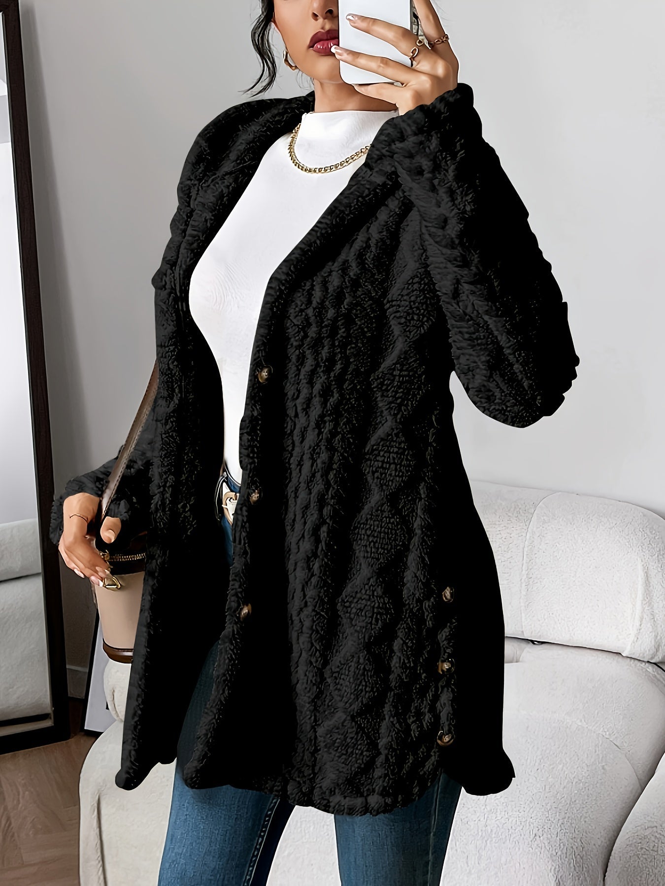 Amalia™ | Cardigan douillet avec capuche