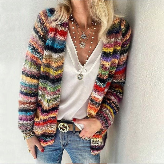 Herminia™ | Cardigan multicolore chaud