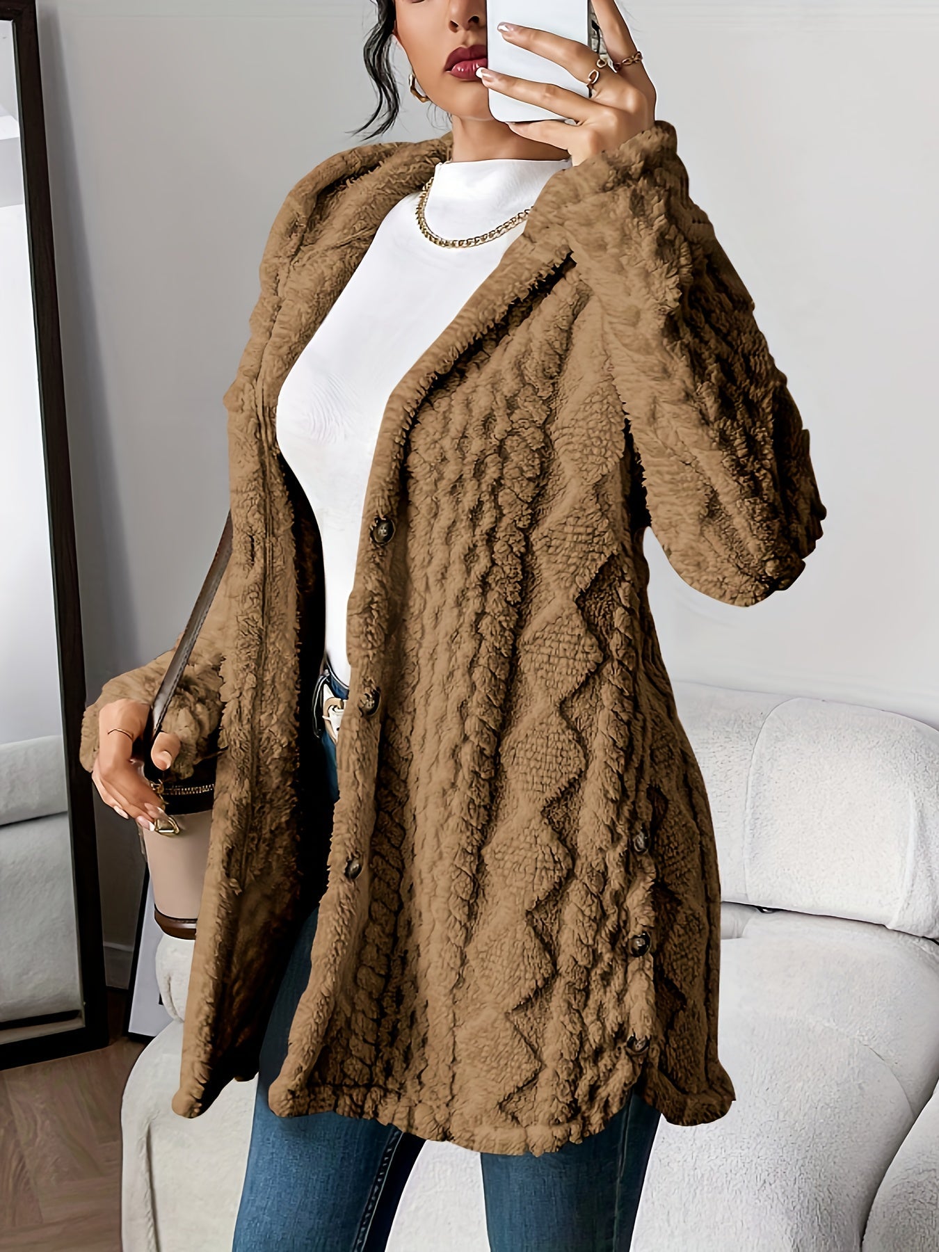 Amalia™ | Cardigan douillet avec capuche