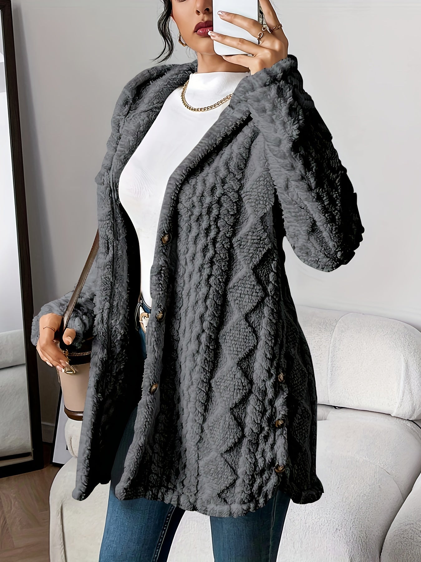 Amalia™ | Cardigan douillet avec capuche