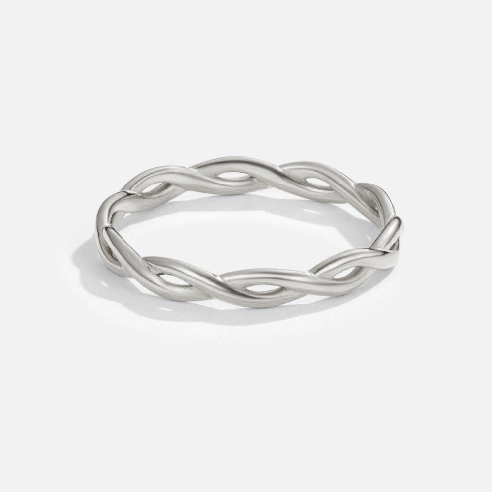Bague rotative en argent 18K Infinity
