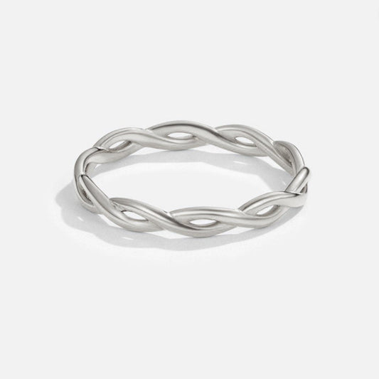 Bague rotative en argent 18K Infinity