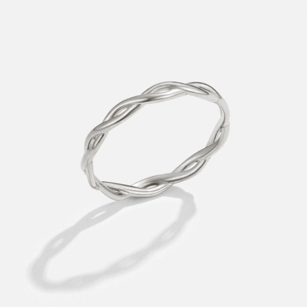 Bague rotative en argent 18K Infinity