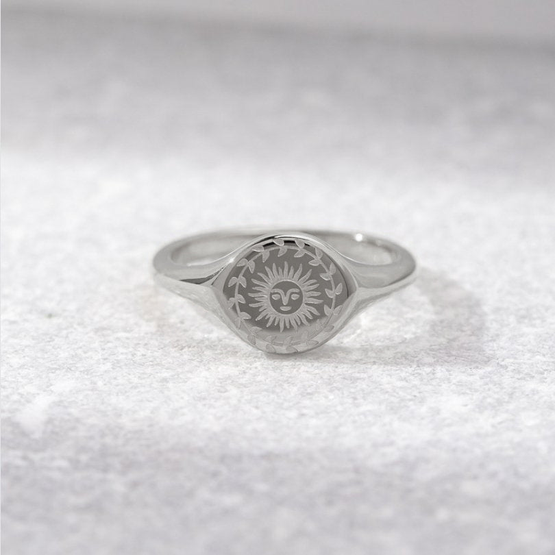 Bague en argent pour le solstice d'été