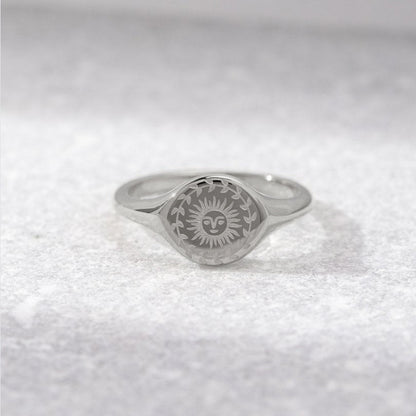 Bague en argent pour le solstice d'été