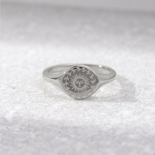 Bague en argent pour le solstice d'été